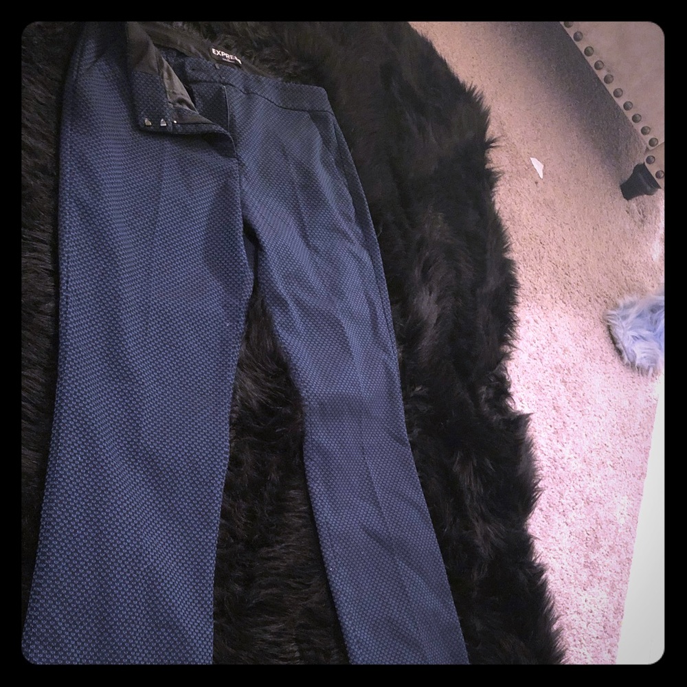 Express 6R multi color dress pants, gently worn